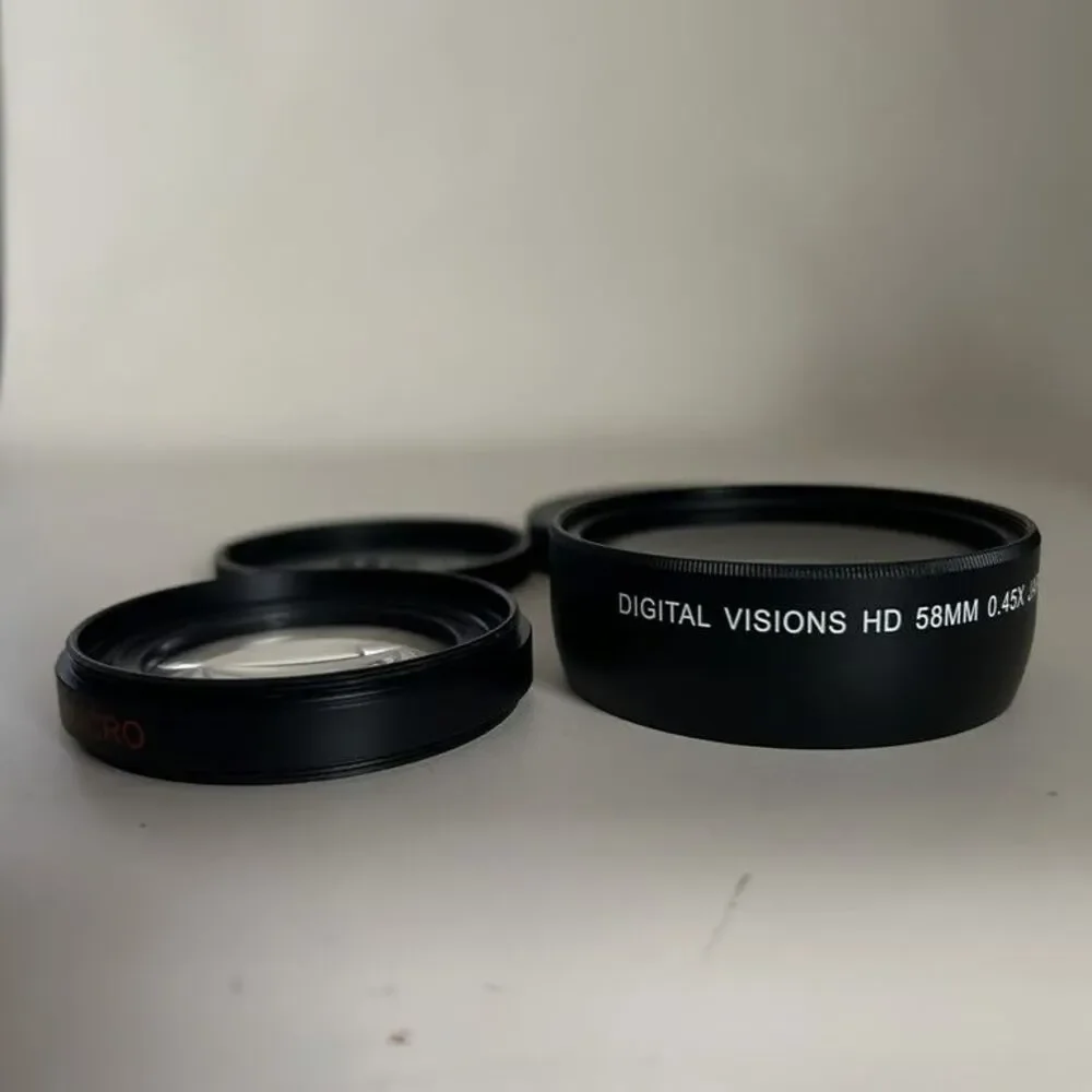 Digital Visions 58mm 0.45x HD Wide Angle Macro Lens Adapter Bower VLC4558B Black